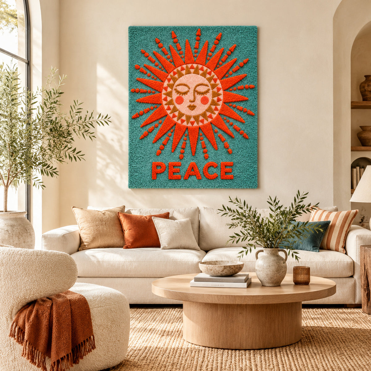 Peace Sun by Amy Lizzi — room setting