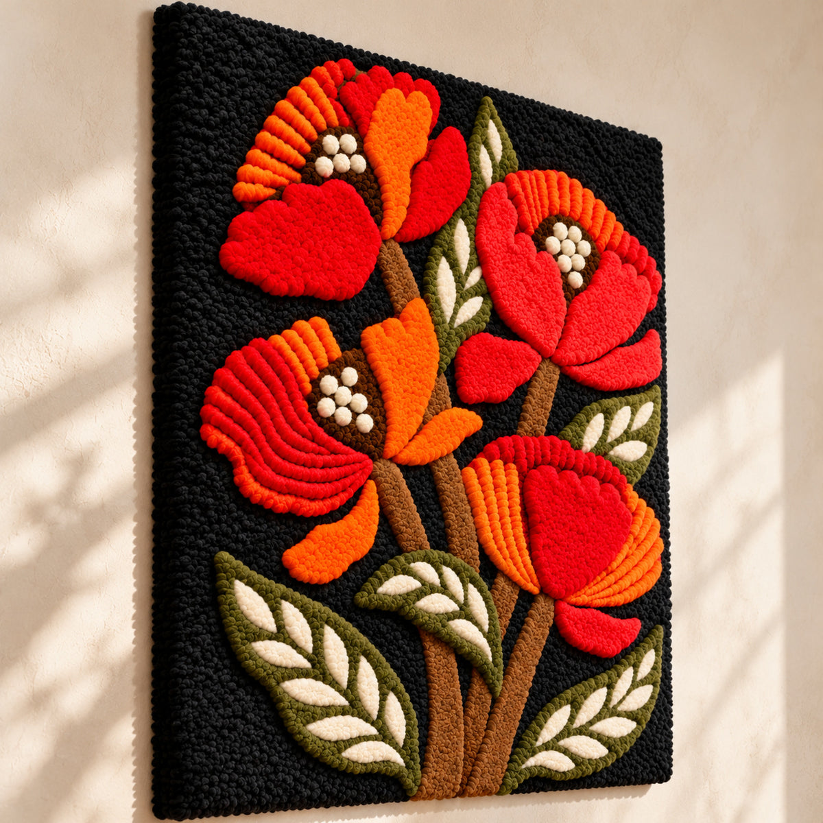 Poppies by Amy Lizzi — angled relief view