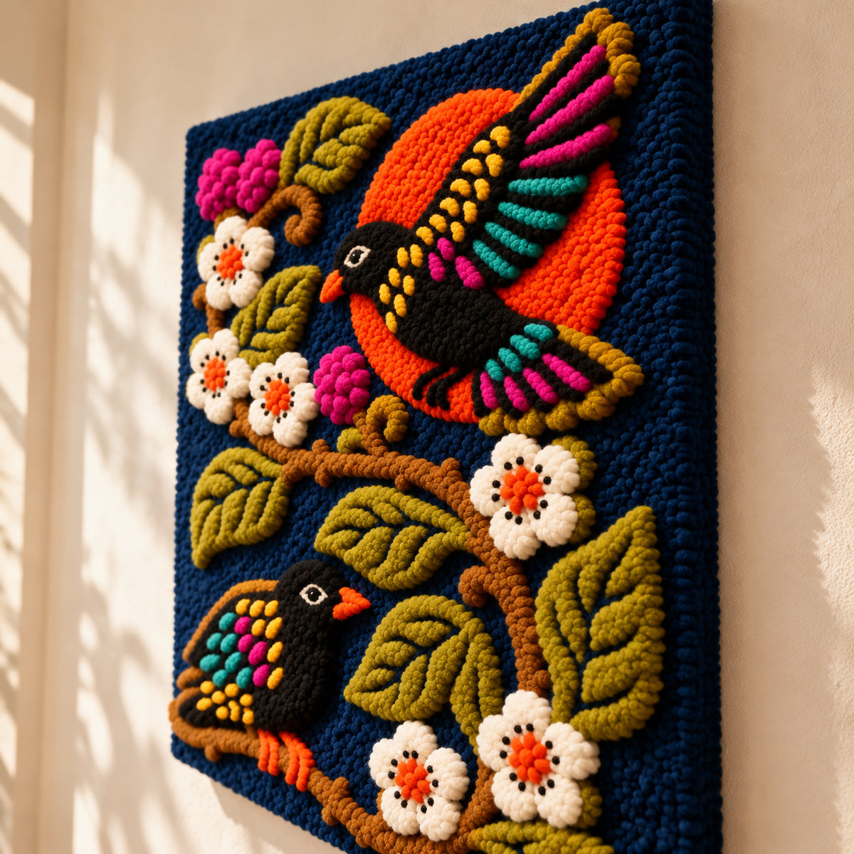 Starlings by Amy Lizzi — angled relief view