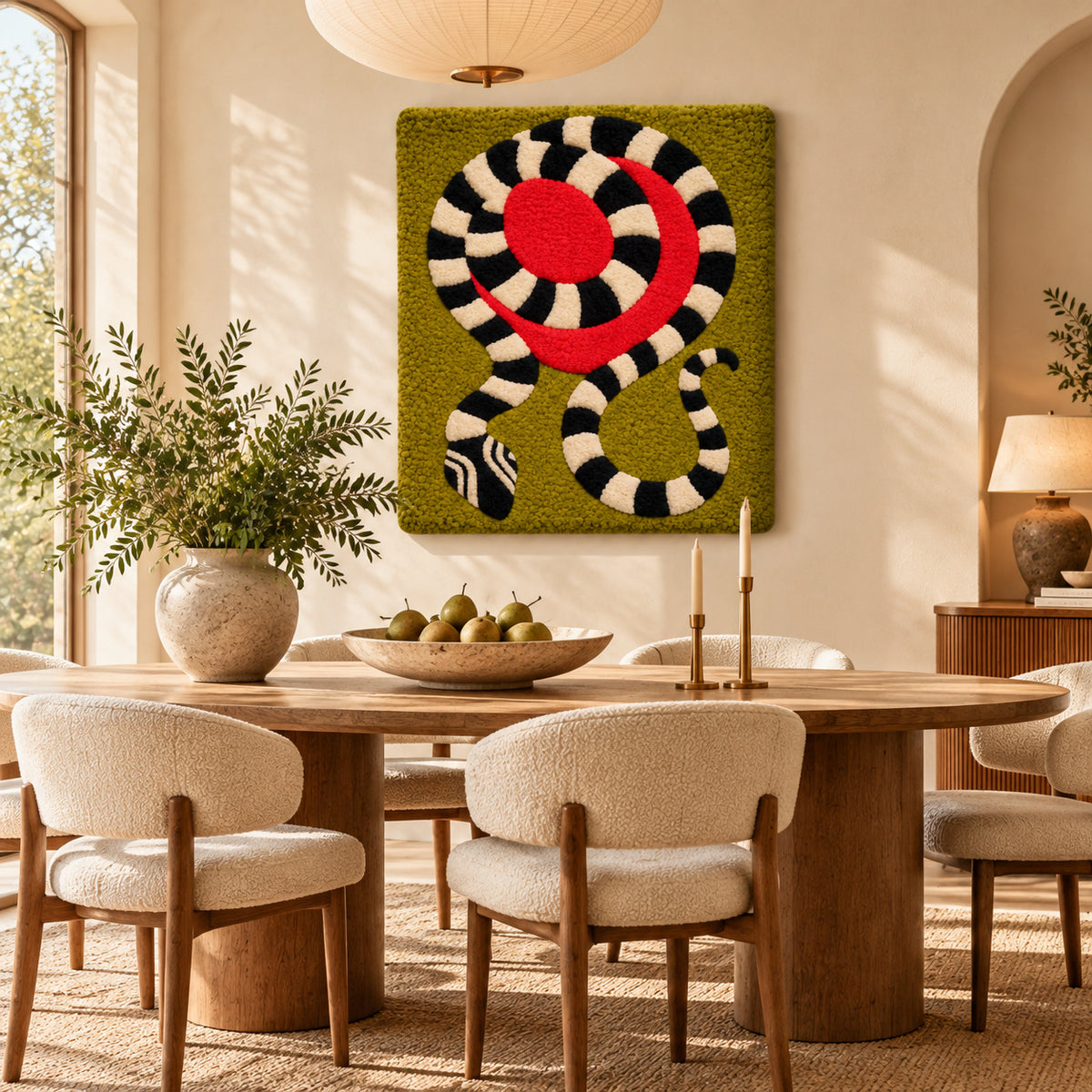 Stripe Snake by Amy Lizzi — room setting