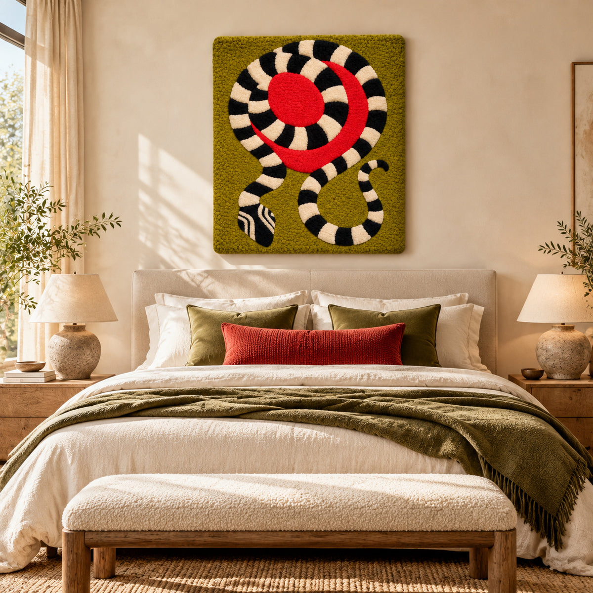 Stripe Snake by Amy Lizzi — room setting