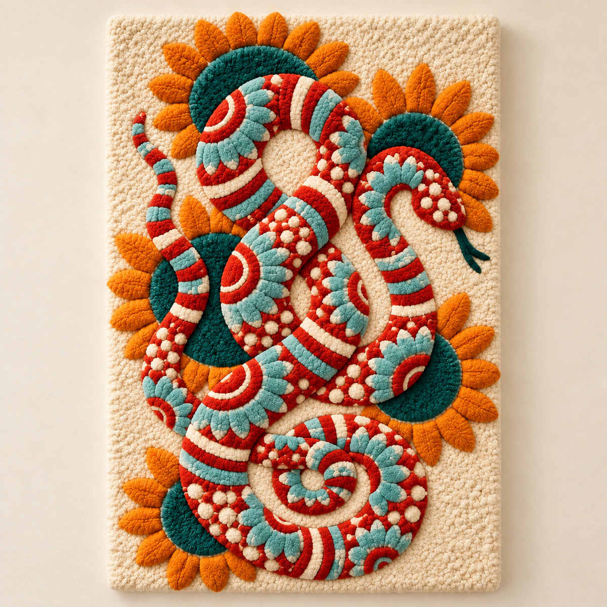 Sunflower Snake by Amy Lizzi — full front product view [product-light]