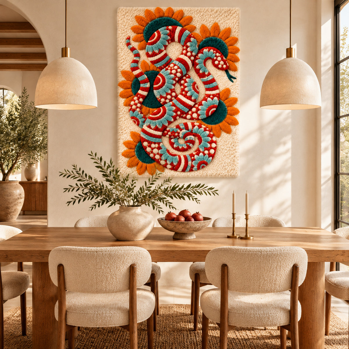 Sunflower Snake by Amy Lizzi — room setting