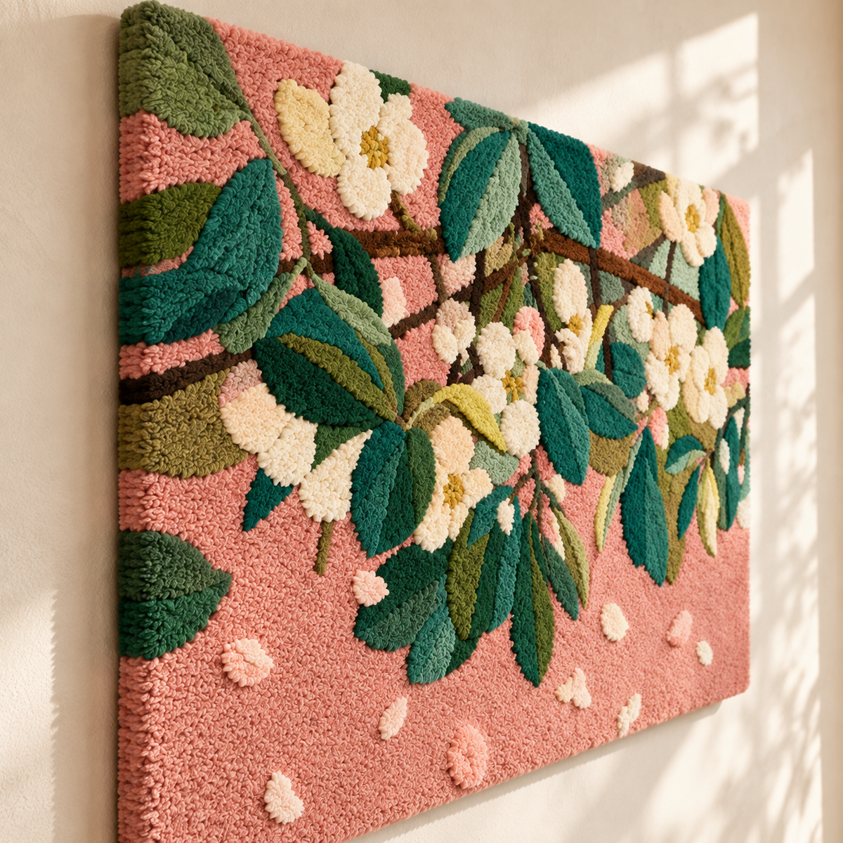 Apple Blossom Confetti — angled relief view