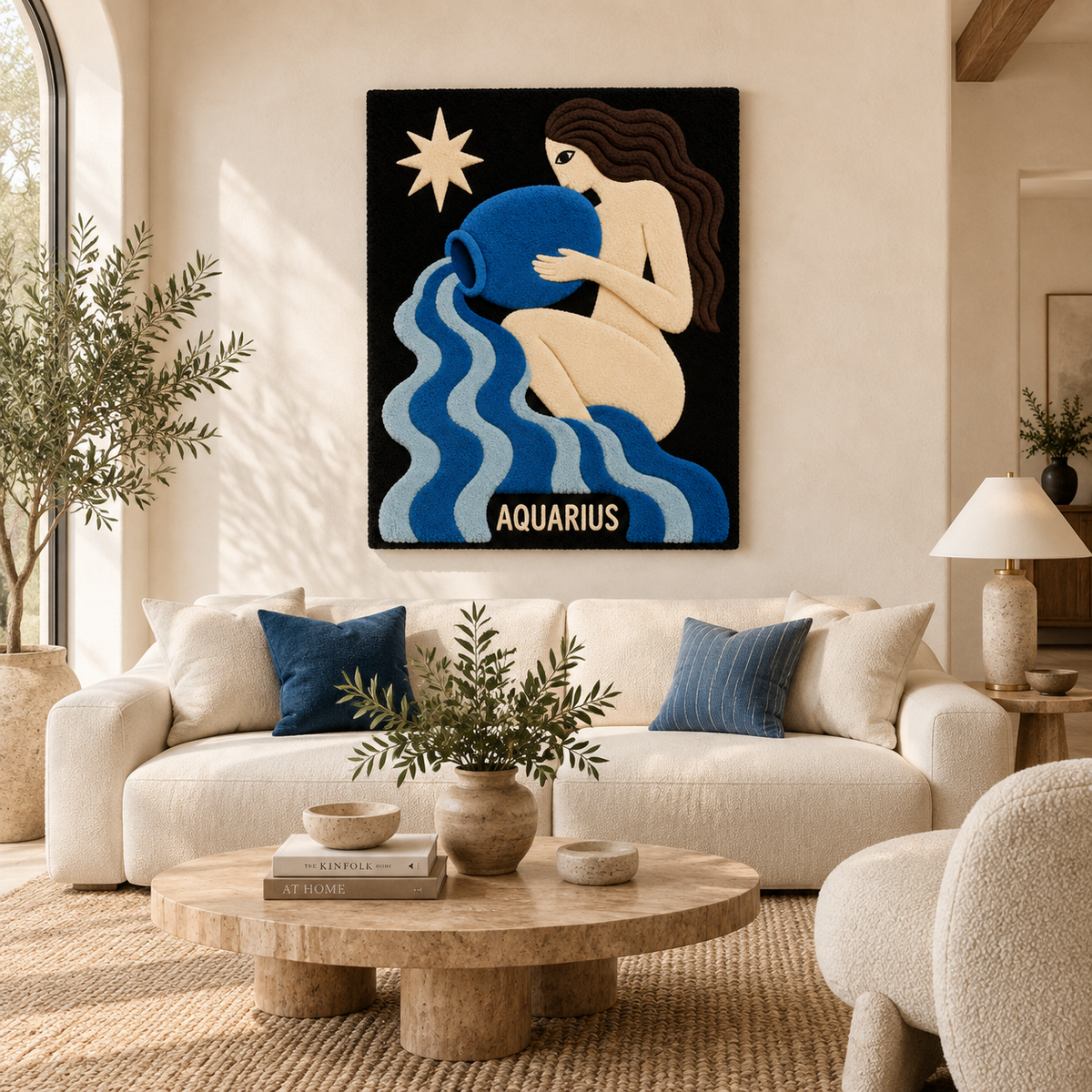 Aquarius Water Bearer — front-facing room scene [room-front]