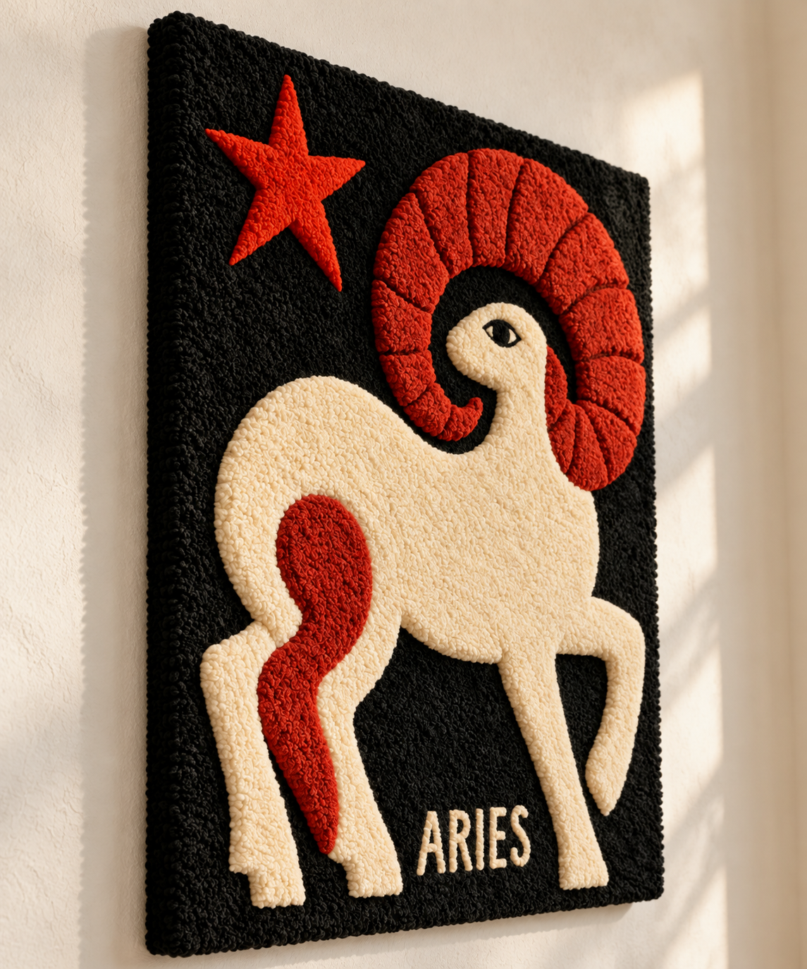 Aries Scarlet Spiral — angled relief view