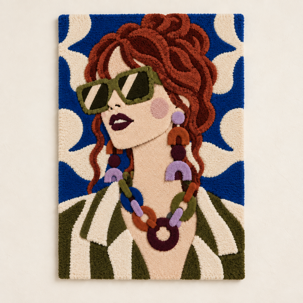 Auburn Curls and Olive Frames — front product view [product-light]