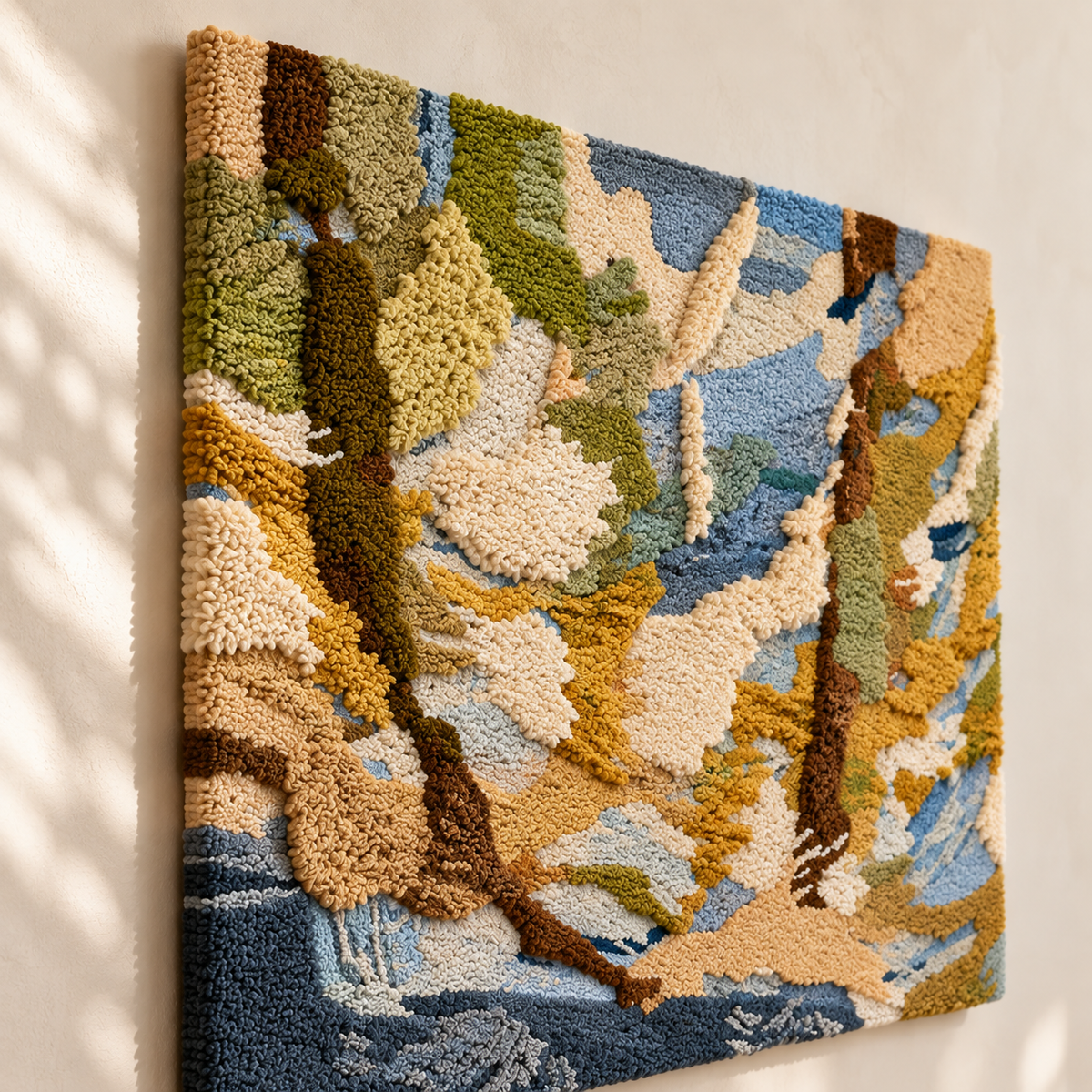 Autumn Colour Currents — angled relief view