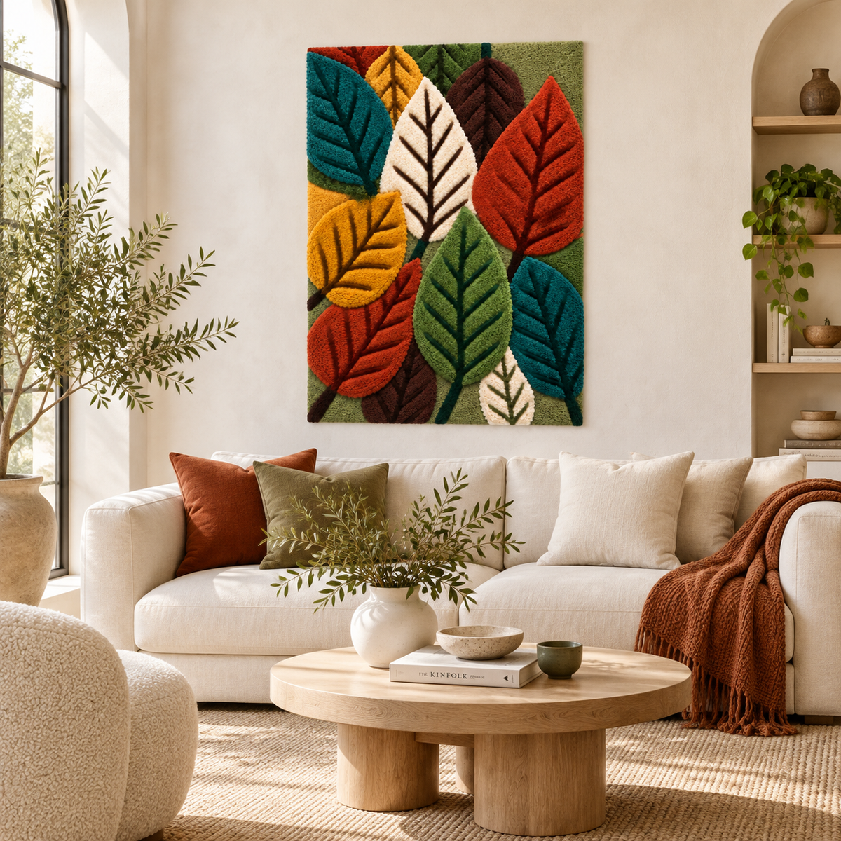 Autumn Leaf Chorus — front-facing room scene