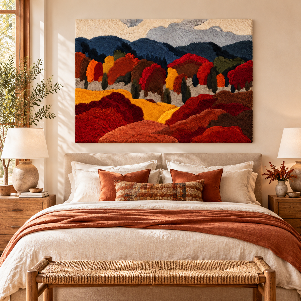 Autumn Mountain Grove by Hewn Earth Studio — room setting