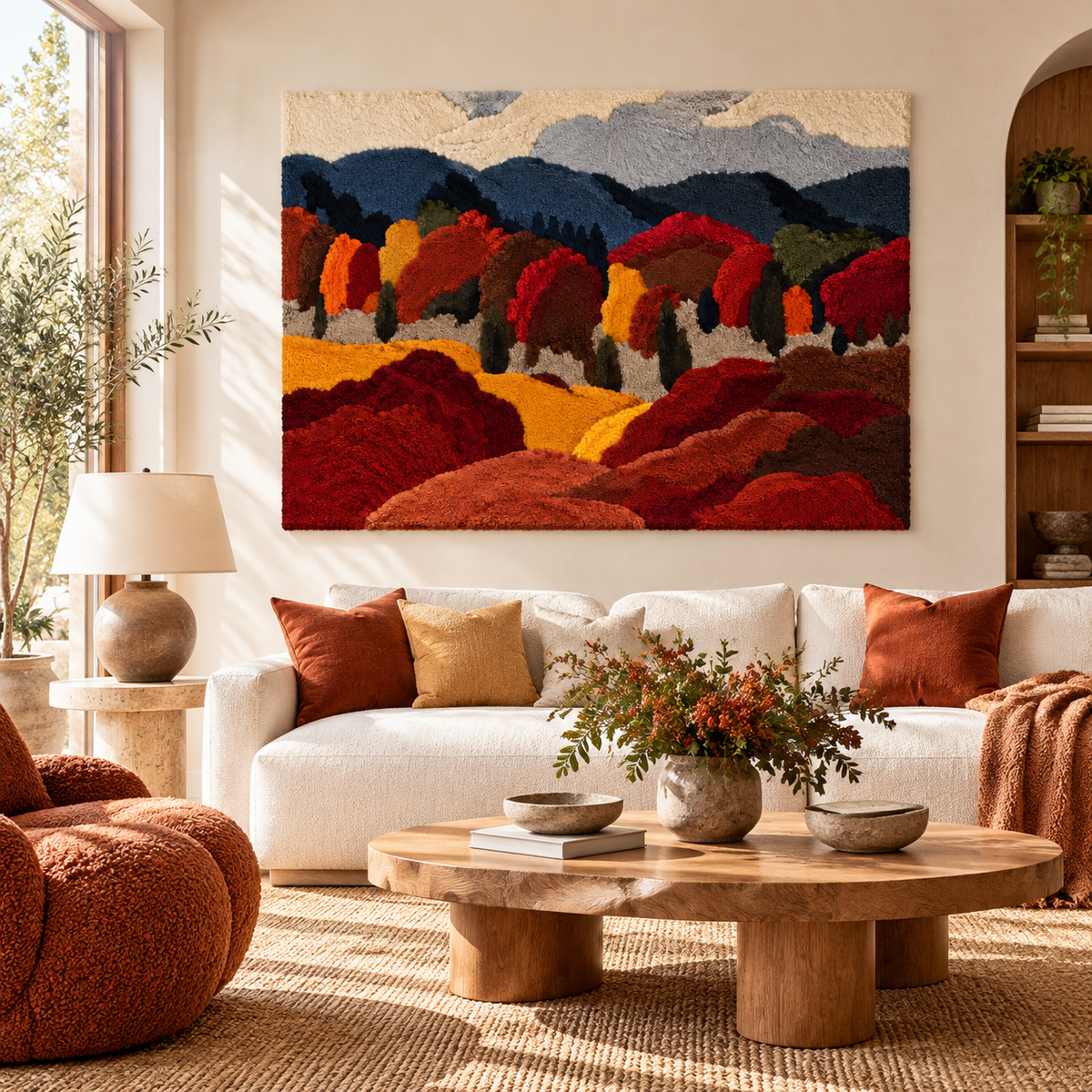 Autumn Mountain Grove by Hewn Earth Studio — room setting