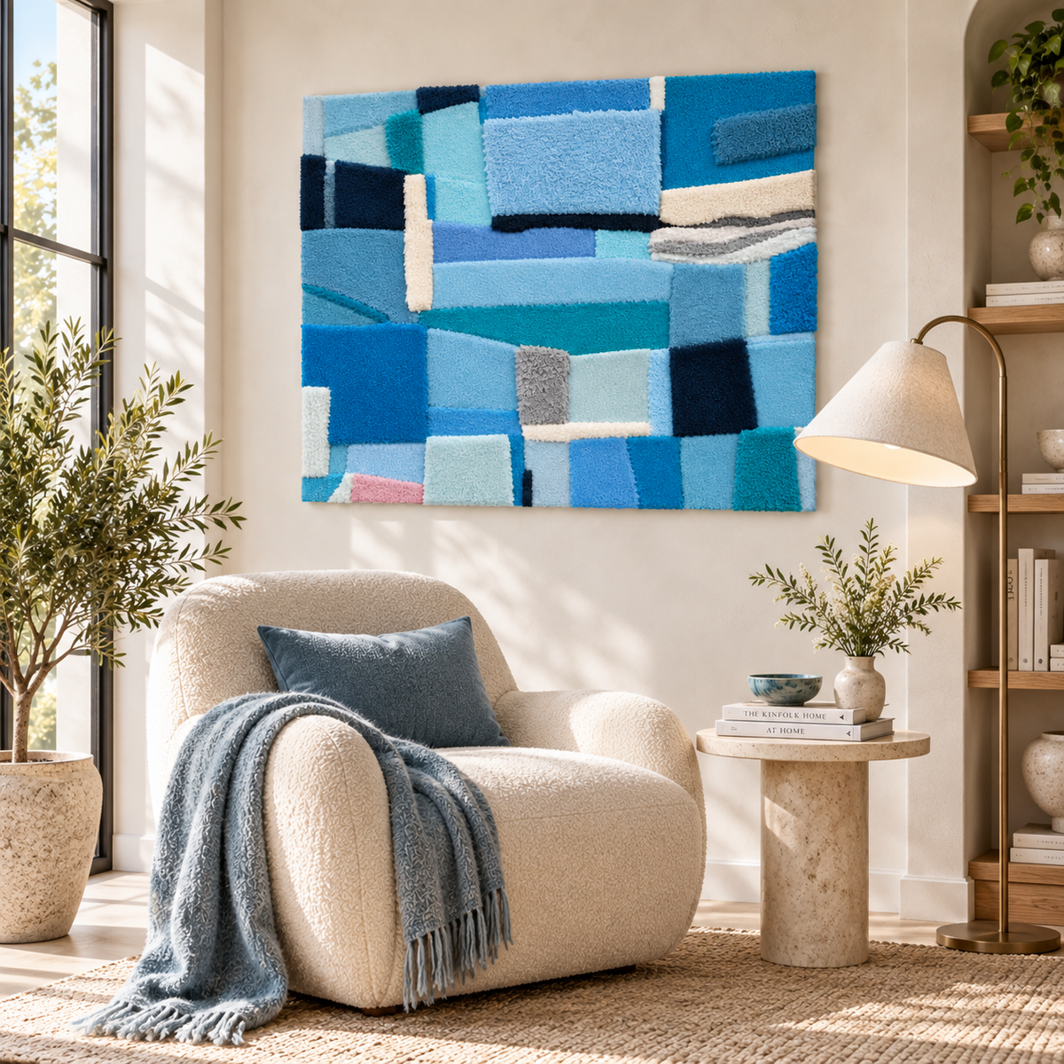 Azure Tile Assembly — room setting 2