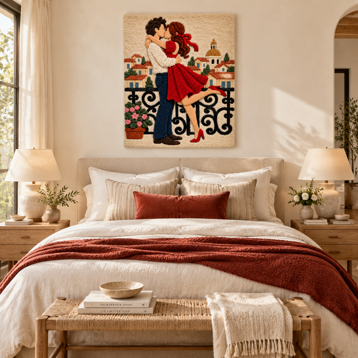 Balcony Embrace — room setting 1