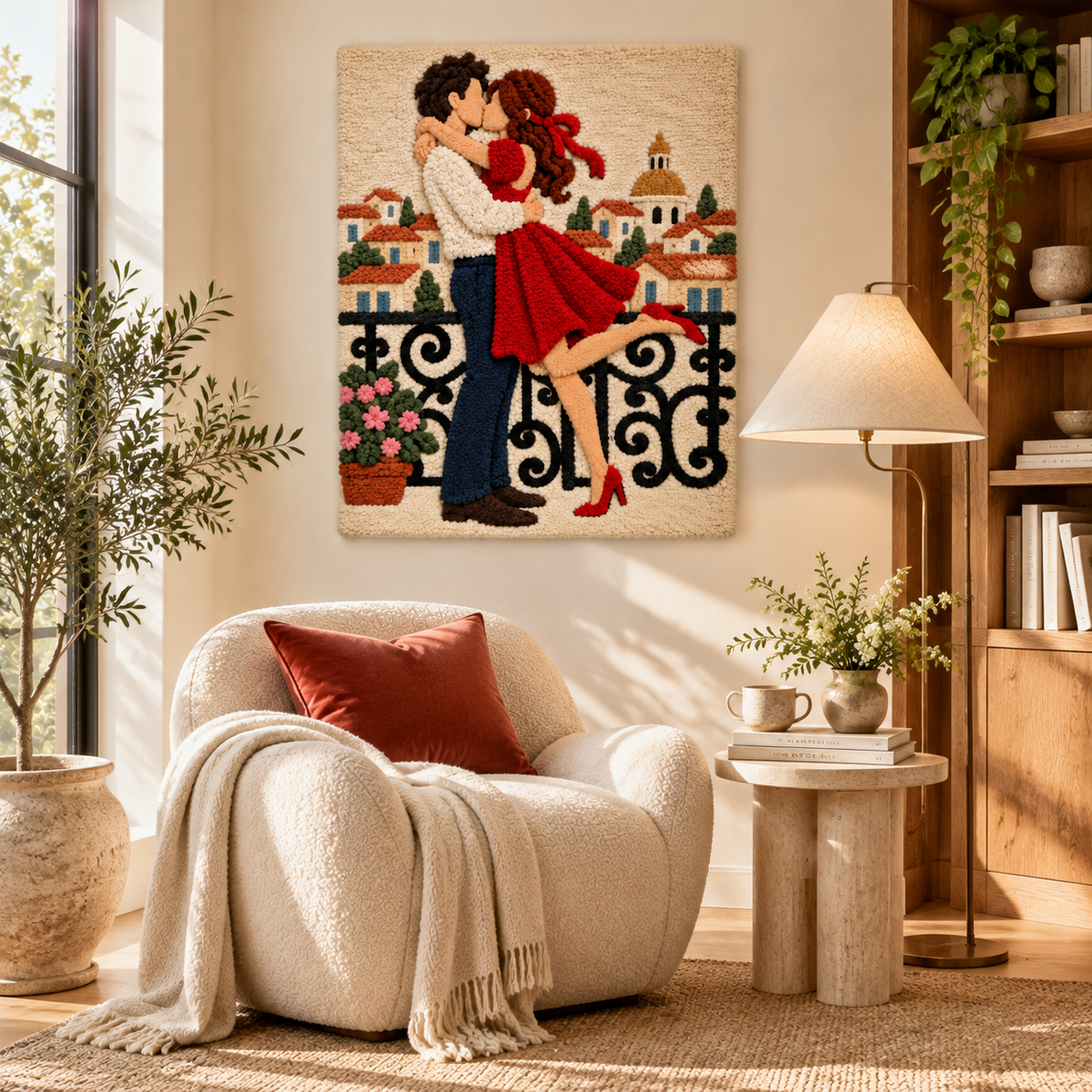 Balcony Embrace — room setting 3