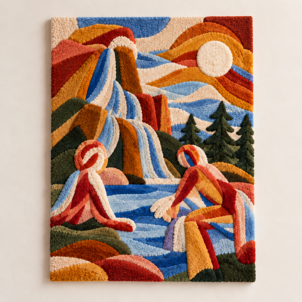 Bathers at Rainbow Falls — front product view