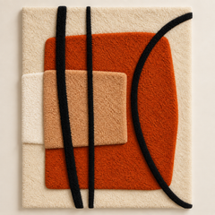 Black Arc over a Clay Square