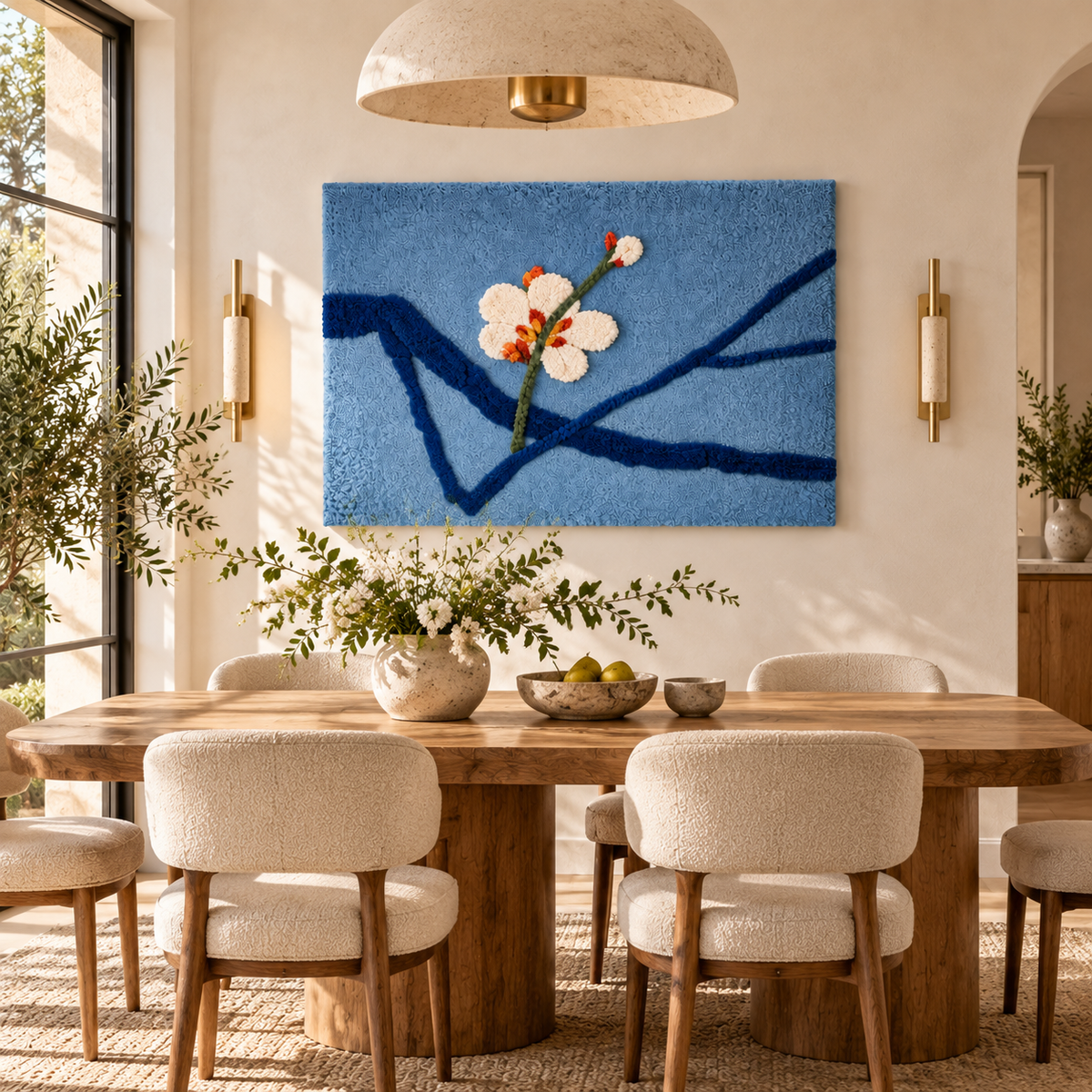Blossom Against Blue by Hewn Earth Studio — room setting