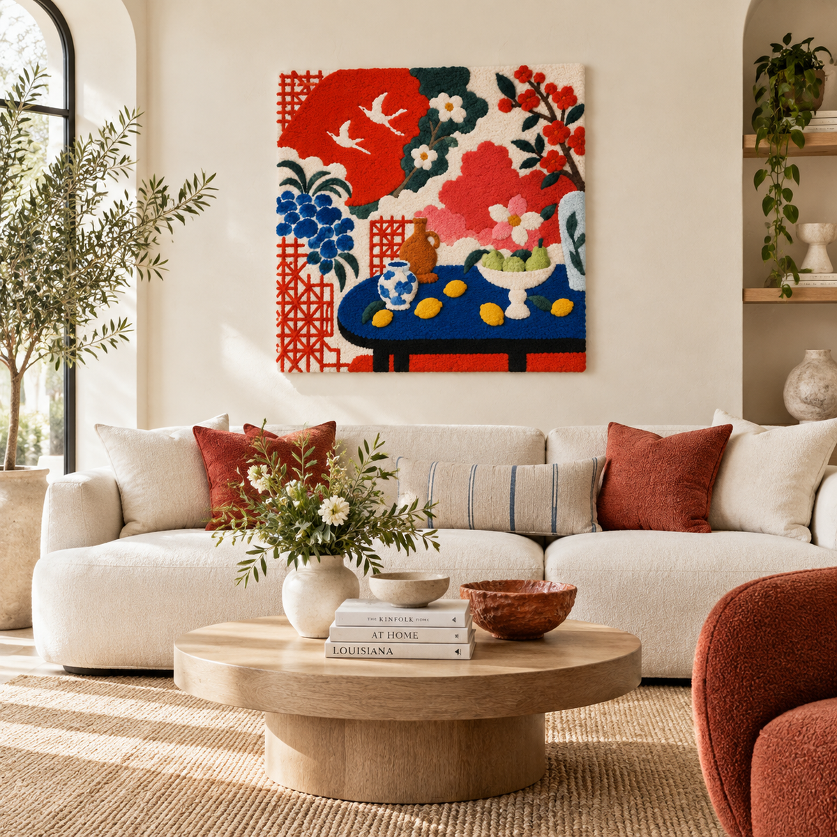 Blossoms of the Vermilion Pavilion — front-facing room scene [room-front]