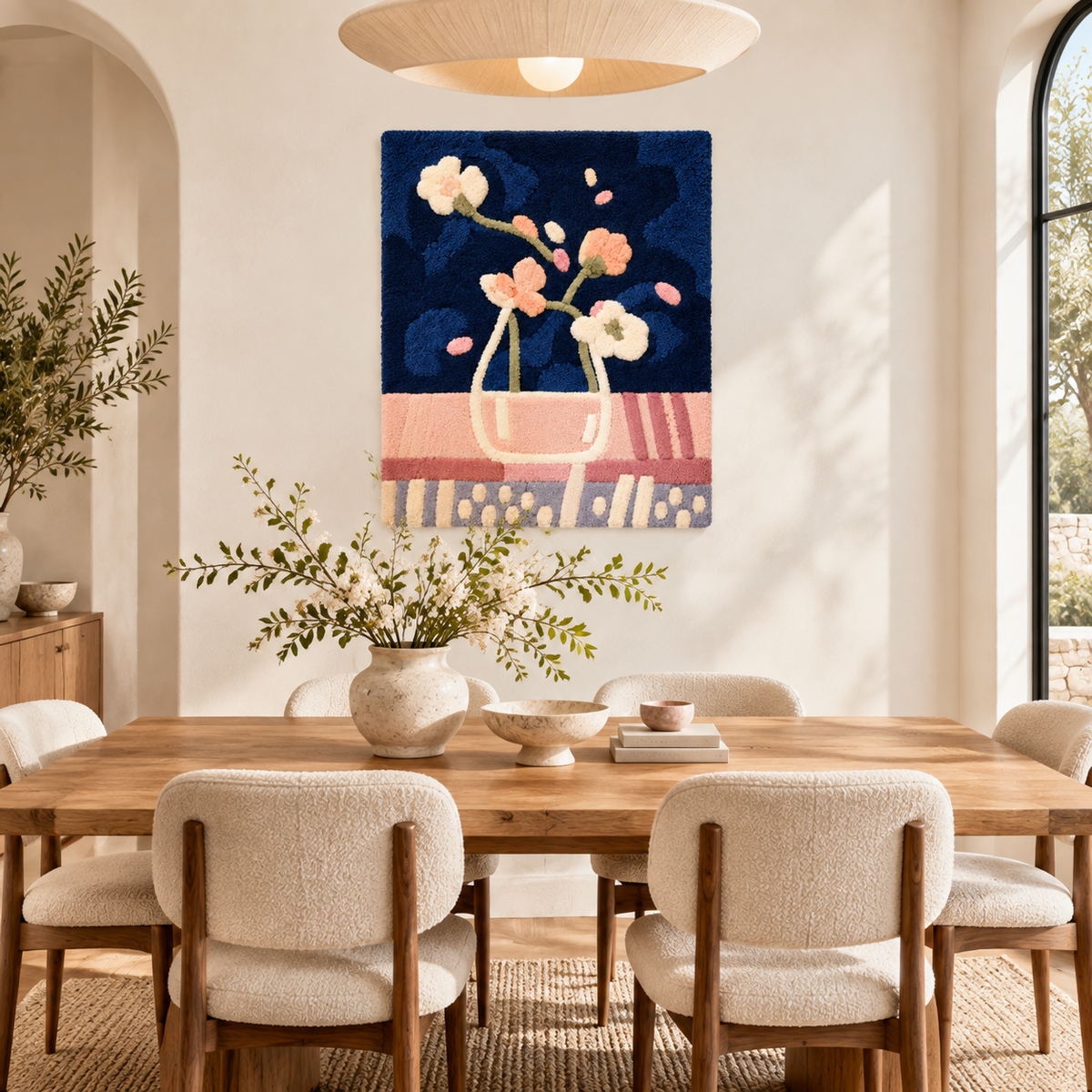 Blossoms on the Midnight Table — room setting 1