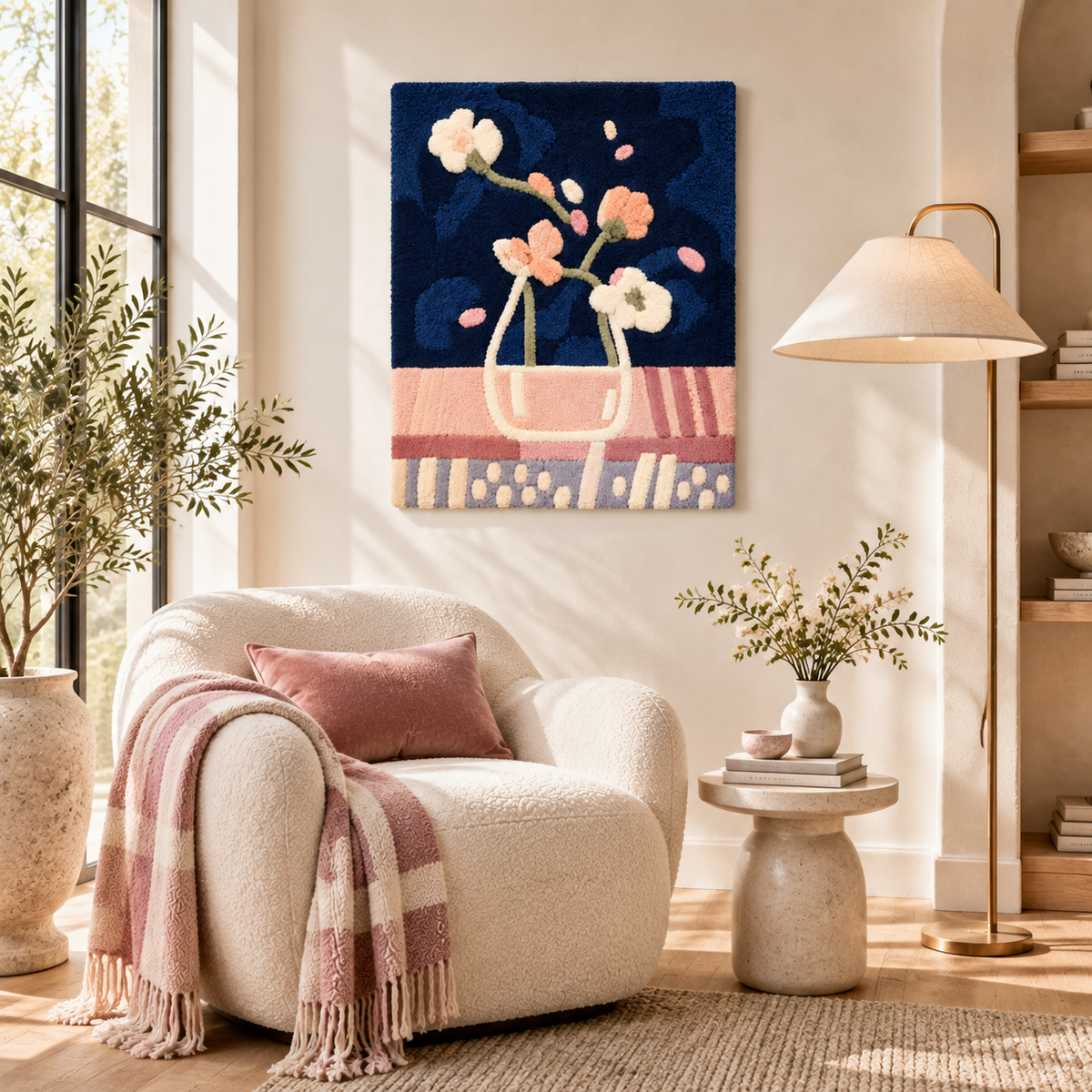 Blossoms on the Midnight Table — room setting 2
