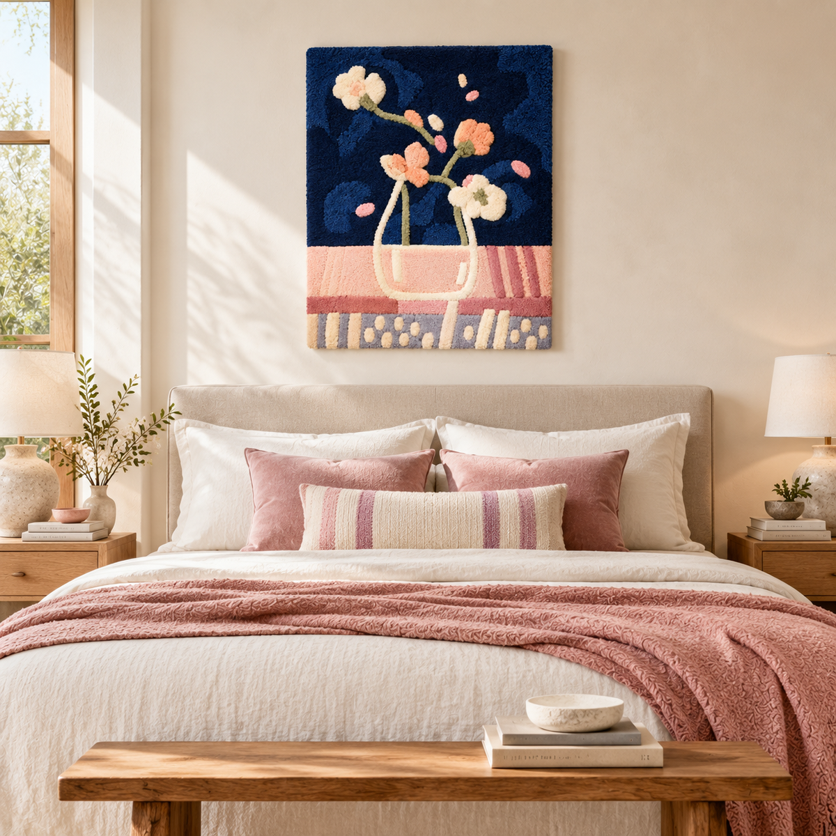 Blossoms on the Midnight Table — room setting 3