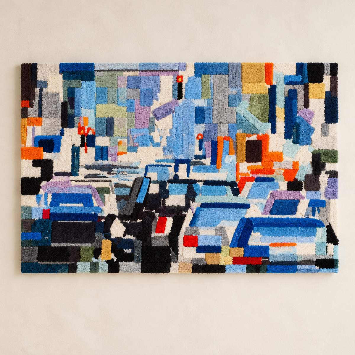 Blue City Traffic by Hewn Earth Studio — front product view [product-light]