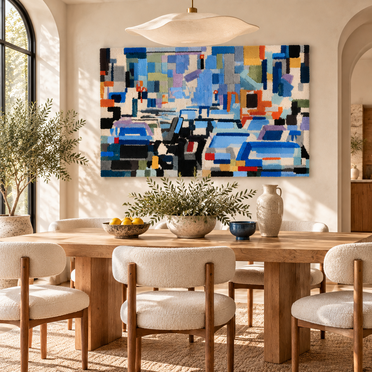 Blue City Traffic by Hewn Earth Studio — room setting