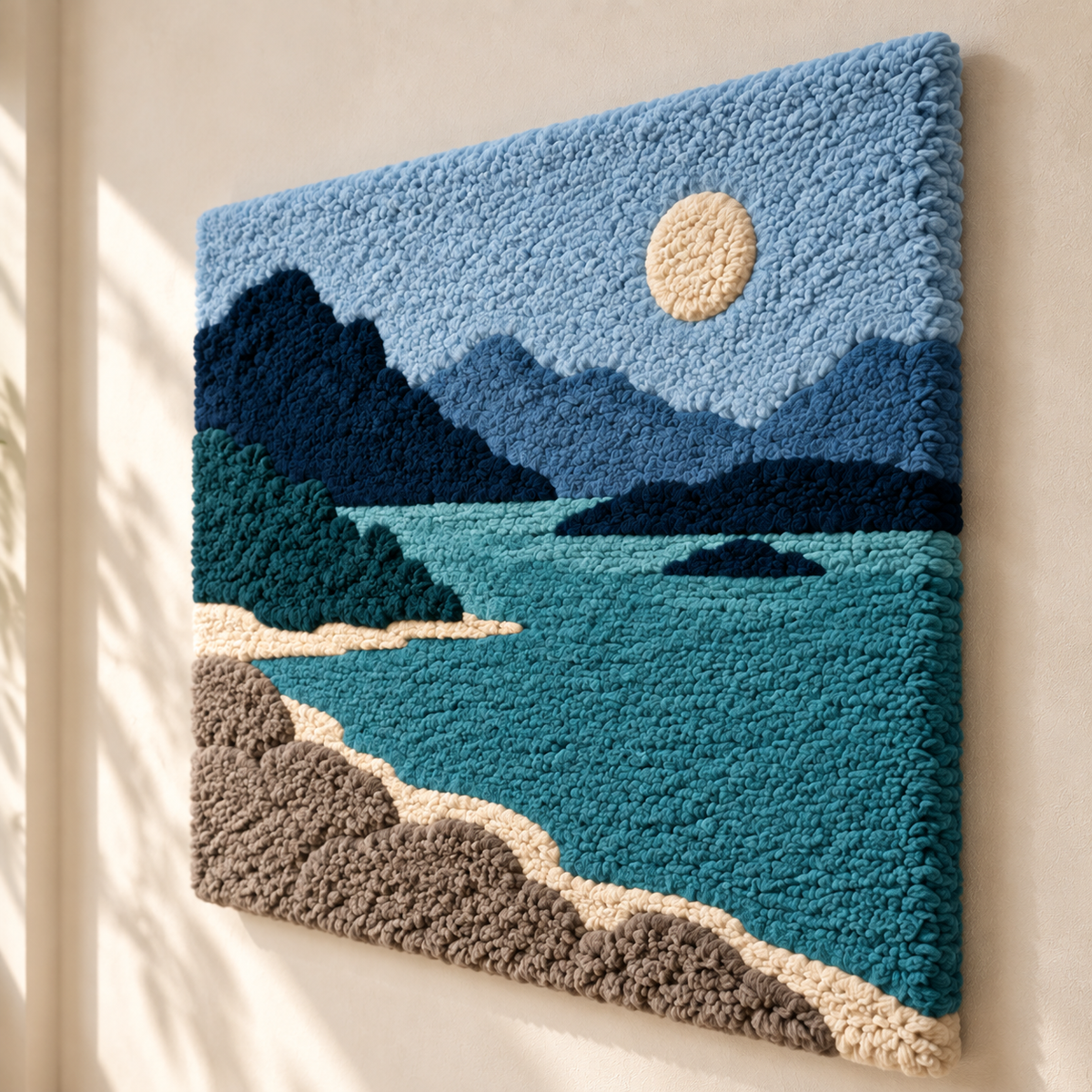 Blue Cove Moonrise — angled relief view