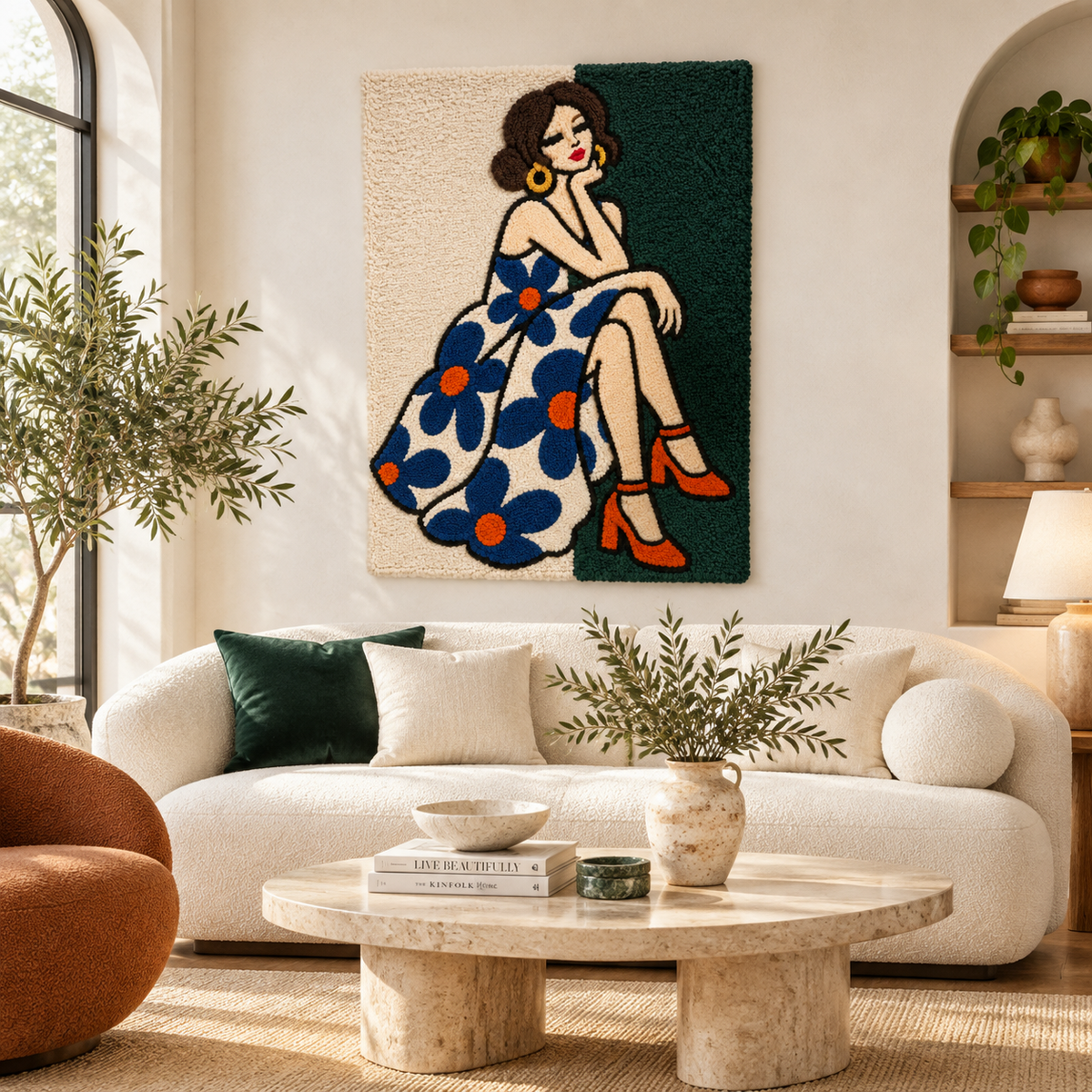 Blue Daisy Daydream — front-facing room scene [room-front]