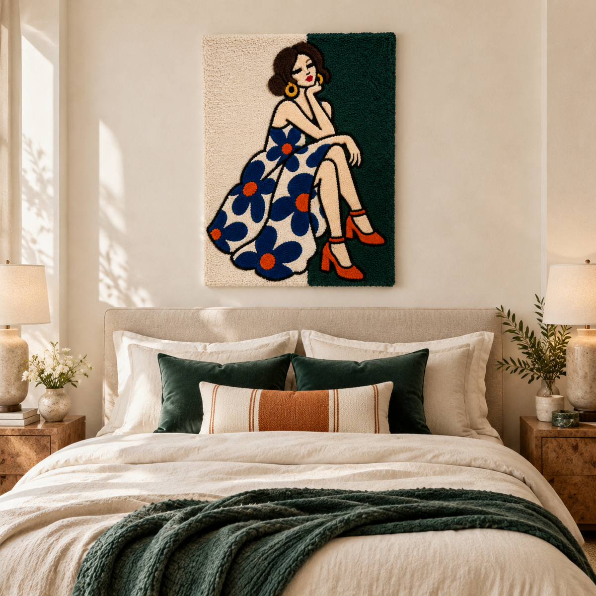 Blue Daisy Daydream — room setting 1