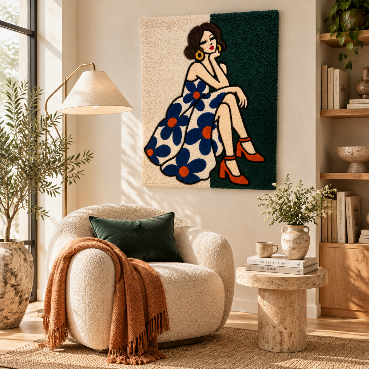 Blue Daisy Daydream — room setting 2