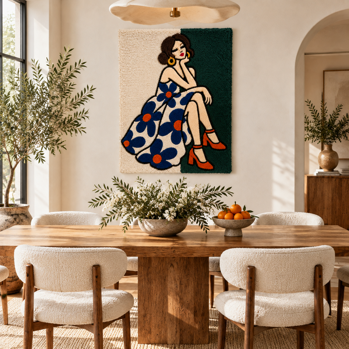 Blue Daisy Daydream — room setting 3