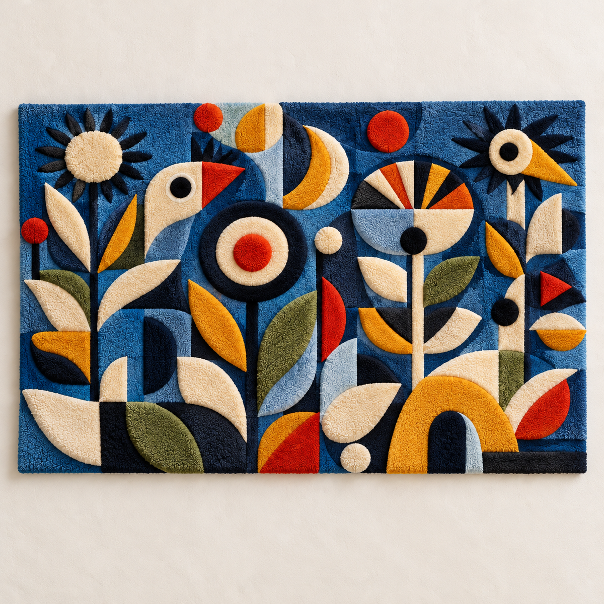 Blue Garden Birds by Hewn Earth Studio — front product view [product-light]