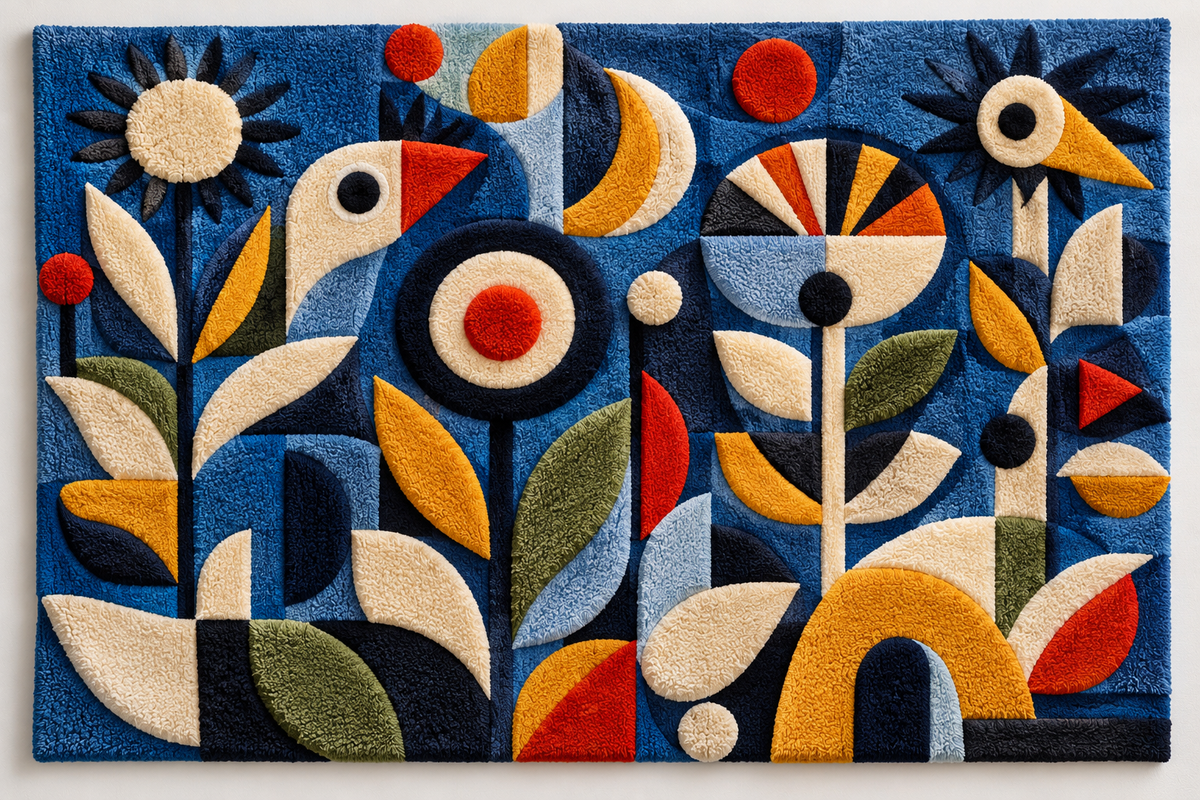 Blue Garden Birds by Hewn Earth Studio — additional product view