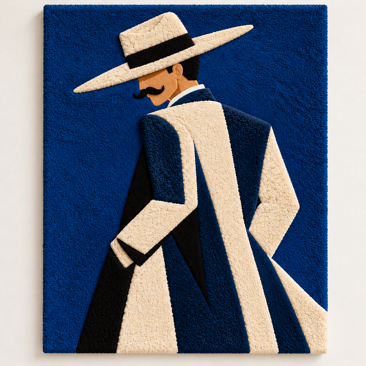 Blue Hatted Gentleman by Hewn Earth Studio — front product view [product-light]
