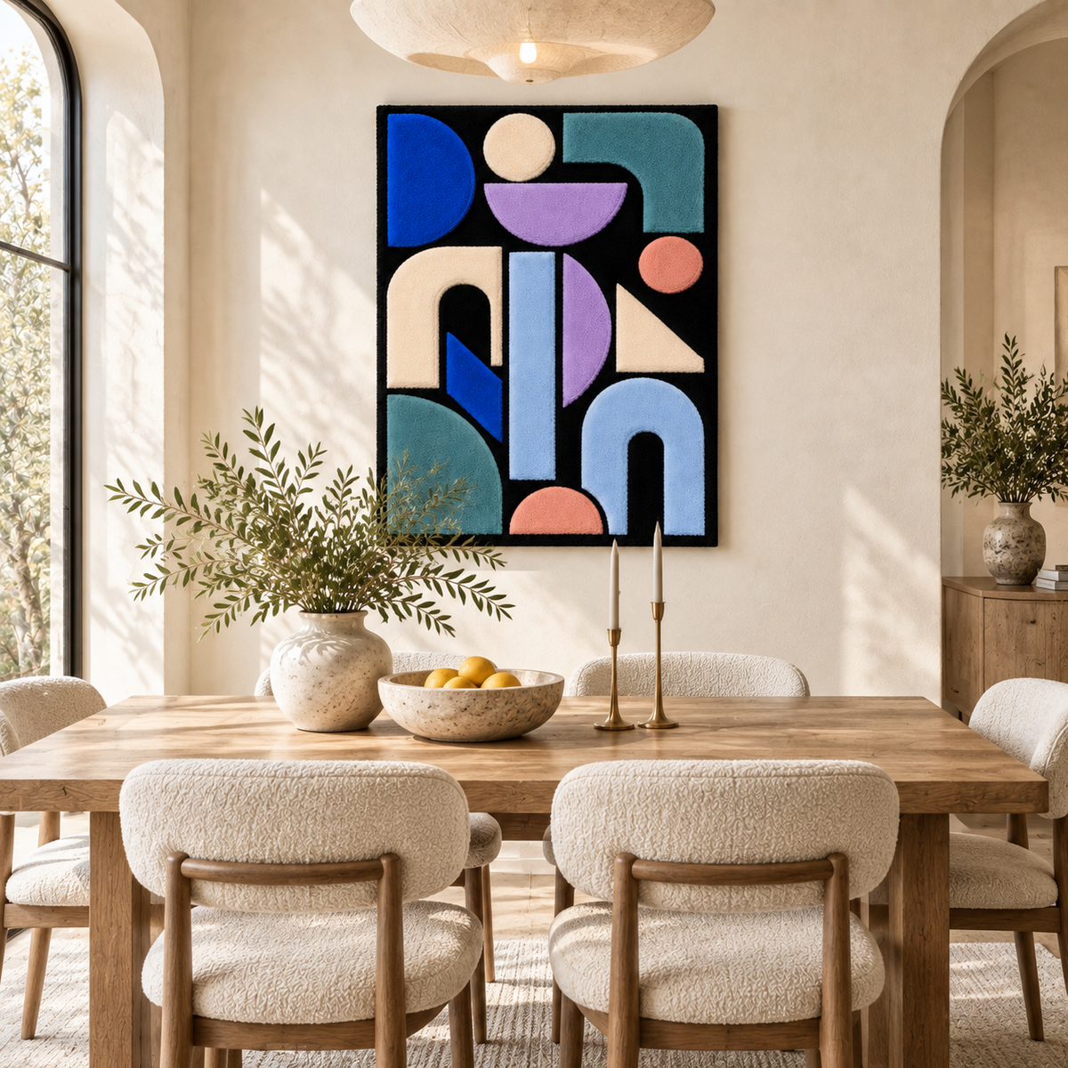 Blue Hour Geometry — room setting 2