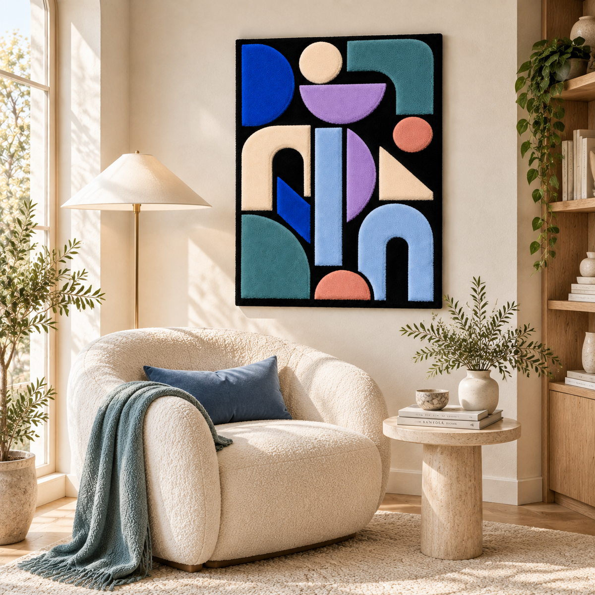 Blue Hour Geometry — room setting 3