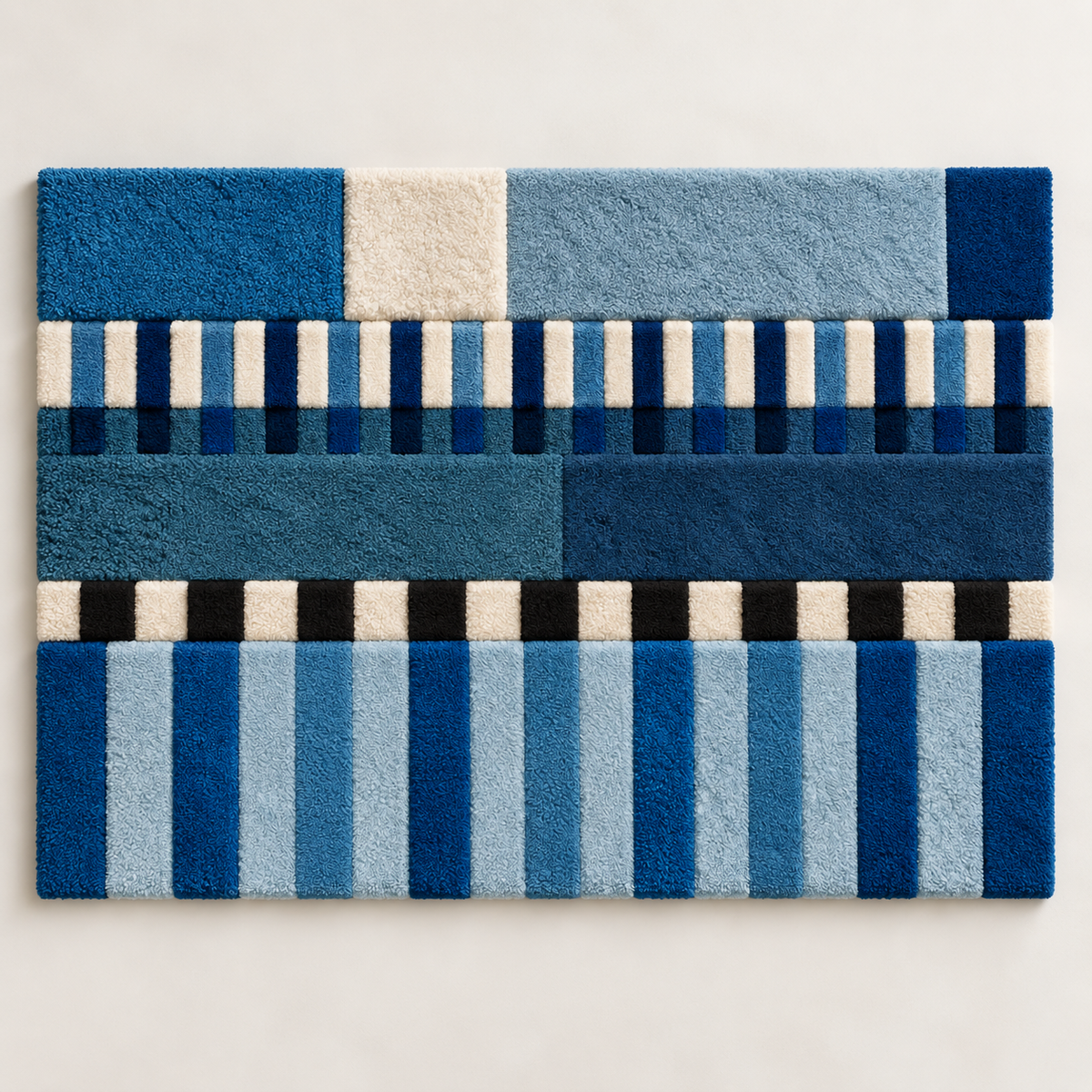 Blue Syncopation in Stripes — front product view [product-light]