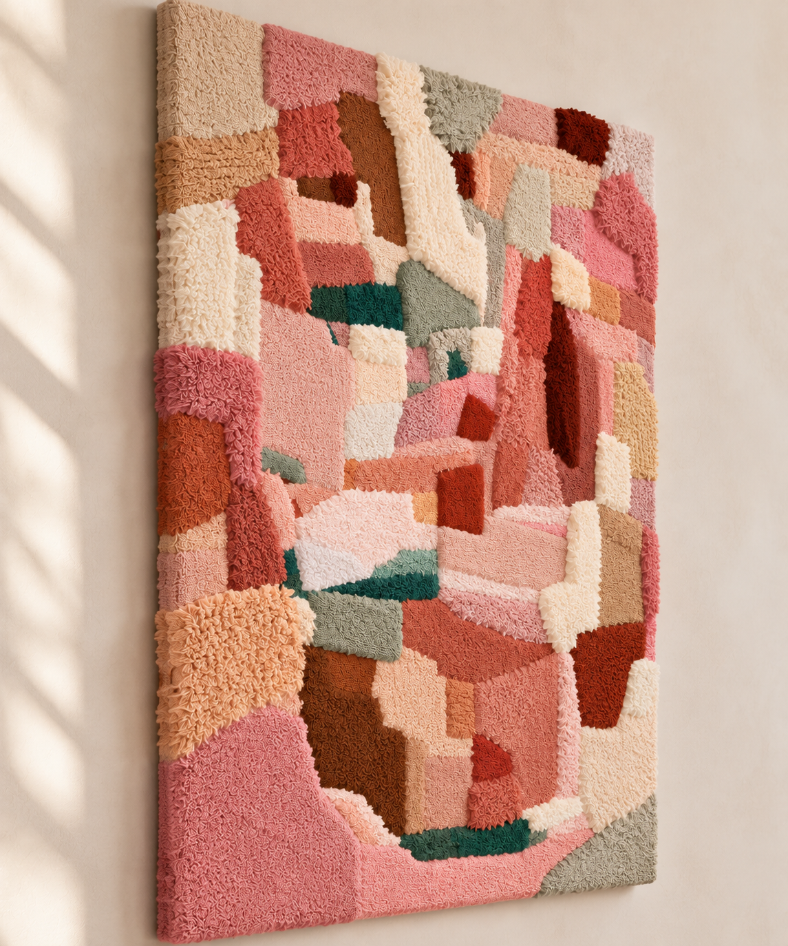 Blush City Fragments — angled relief view