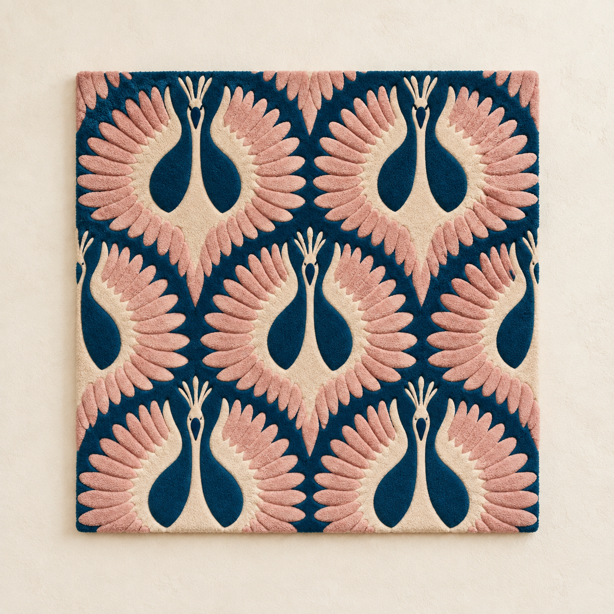 Blush Wings in Paired Flight wall art by Hewn Earth featuring soft pink wing illustrations on a light background.