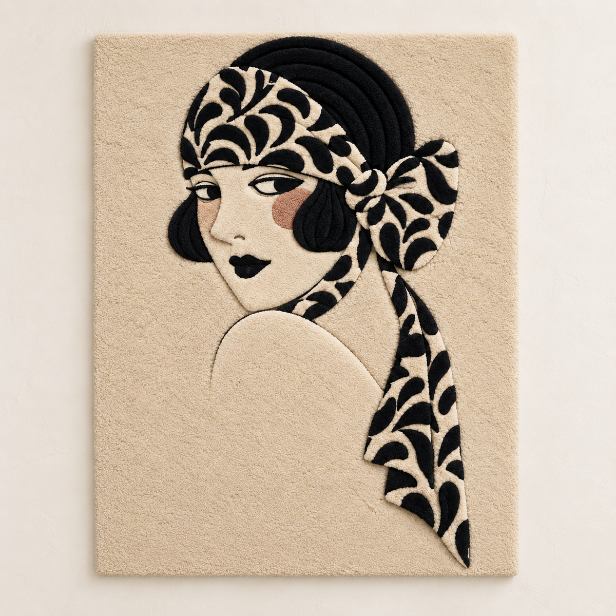 Hewn Earth Botanical Bow Portrait wall art featuring a delicate botanical illustration on a light background.