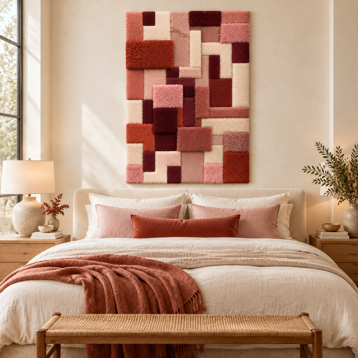 Brick and Rose Grid — room setting 2