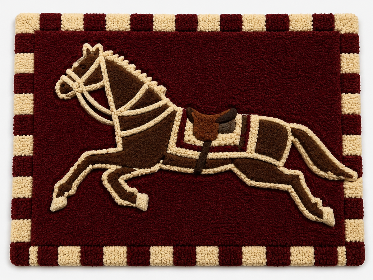 Burgundy Bridle — front product view