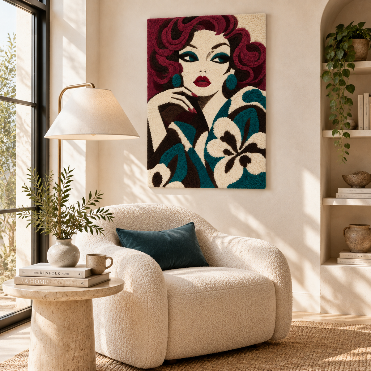 Burgundy Curl Muse — room setting 2