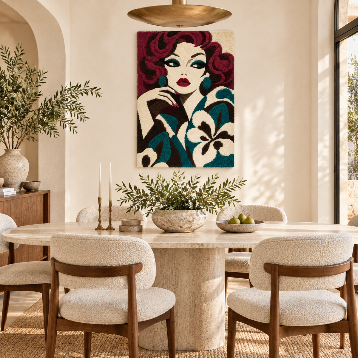 Burgundy Curl Muse — room setting 3