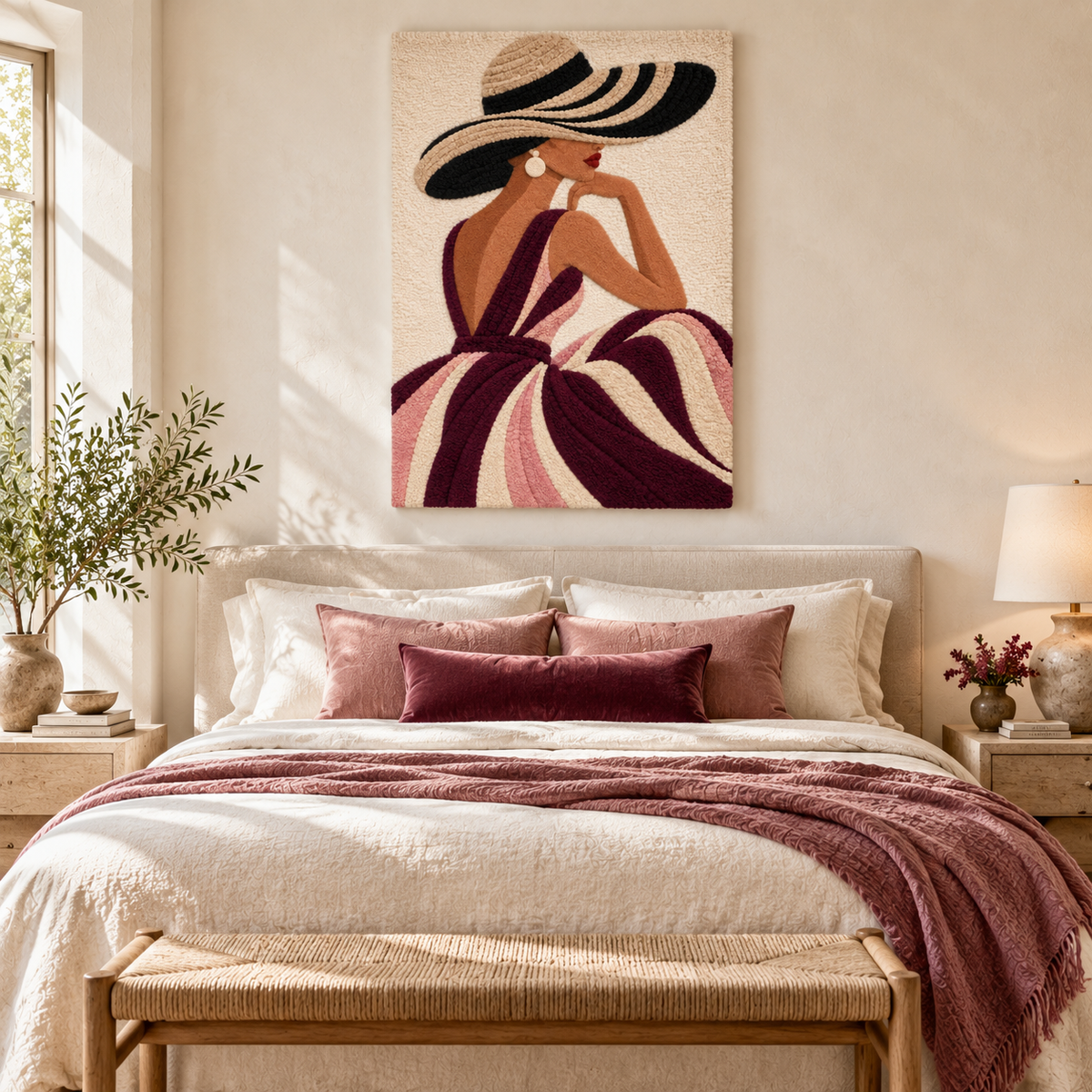 Burgundy Riviera Reverie — room setting 1