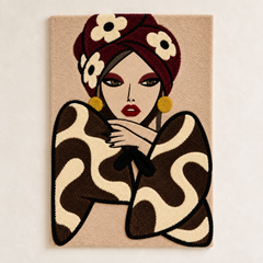 Burgundy Turban Muse