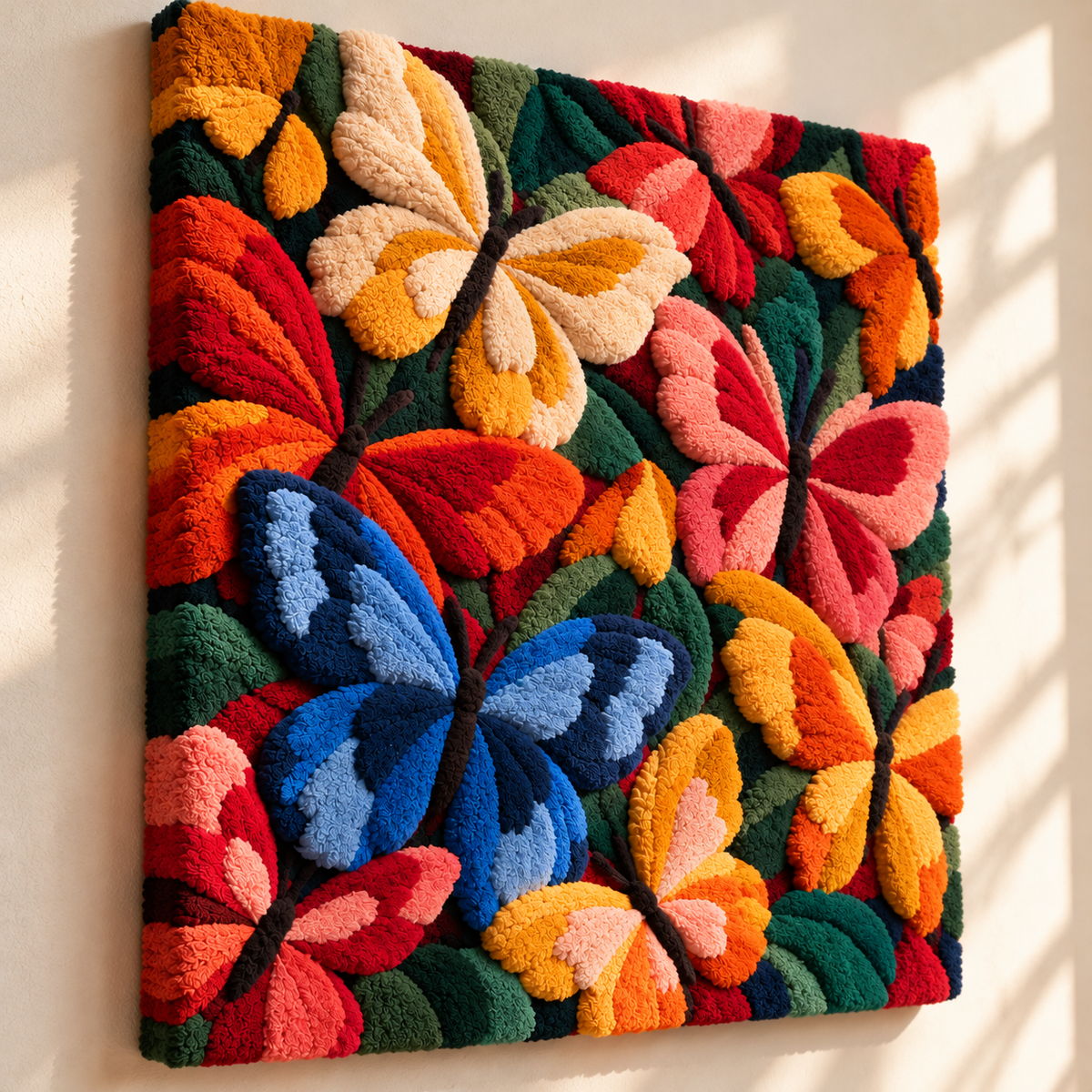 Butterfly Garden Chorus by Hewn Earth Studio — angled relief view