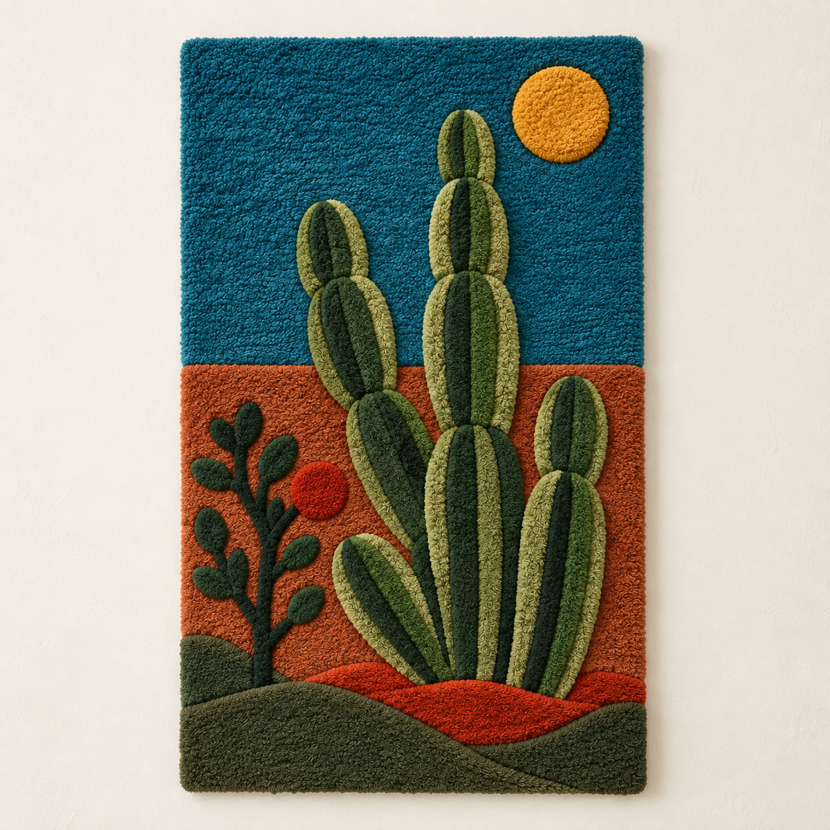 Cactus Under the Golden Moon — front product view