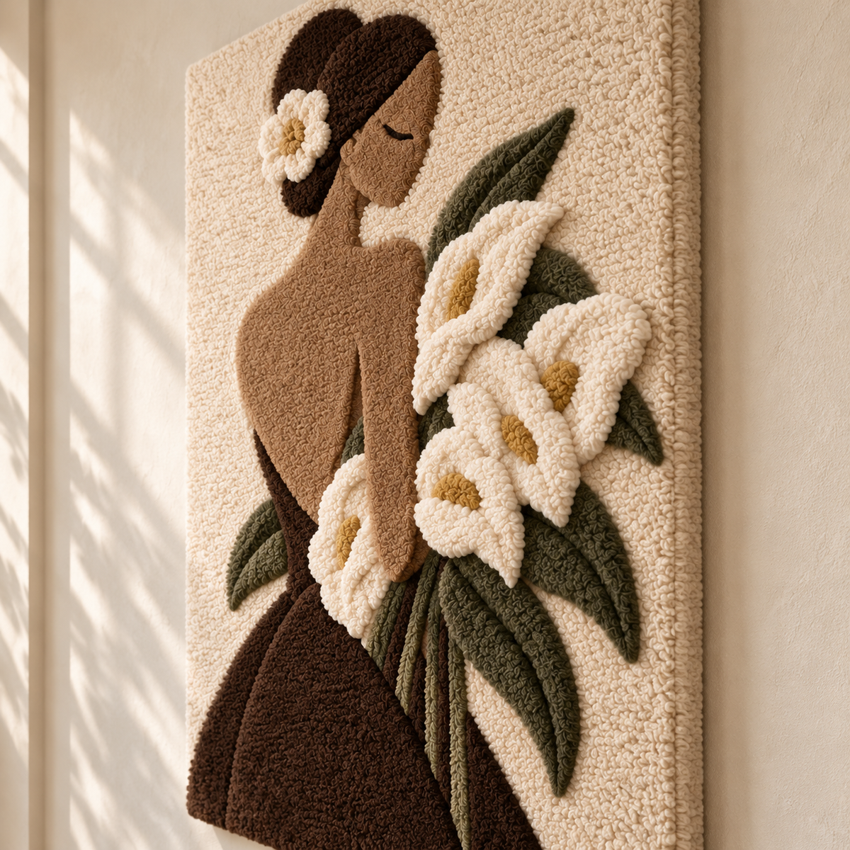 Calla Lily Reverie — angled relief view